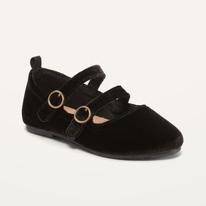 Black Velvet Mary Jane Dress Shoes